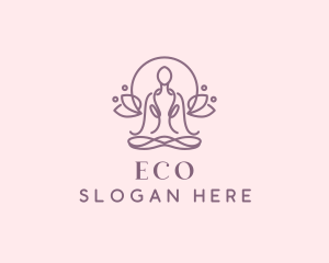 Floral Yoga Zen Logo