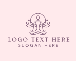 Floral Yoga Zen Logo