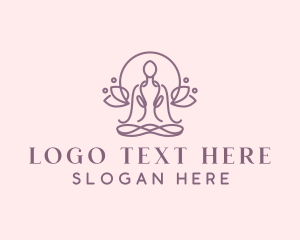 Floral Yoga Zen Logo