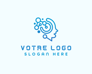 Tech - Robotics Artificial Intelligence logo design