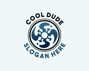 Propeller Cooling Fan logo design