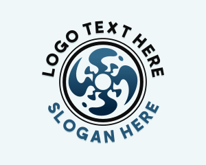 Cool - Propeller Cooling Fan logo design