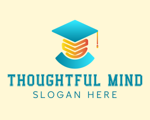 Thinking - Graduation Scholar Degree logo design