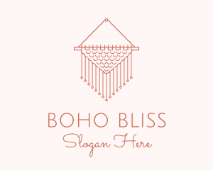 Macrame Woven Decoration logo design