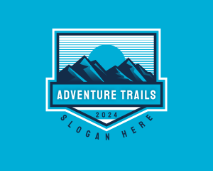 Mountain Hiking Travel logo design