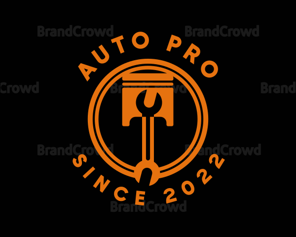 Orange Wrench Piston Tools Logo