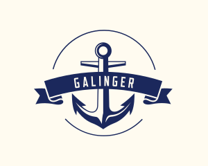 Navy Anchor Sail Logo