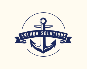 Navy Anchor Sail logo design
