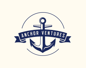 Anchor - Navy Anchor Sail logo design