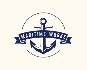 Navy Anchor Sail logo design