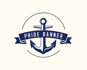 Navy Anchor Sail logo design