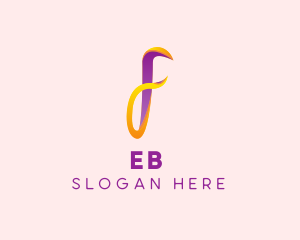Feminine - Colorful Letter F logo design