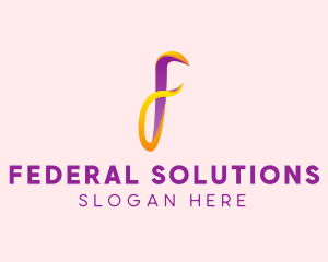 Colorful Letter F  logo design