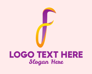 Letter F - Colorful Letter F logo design