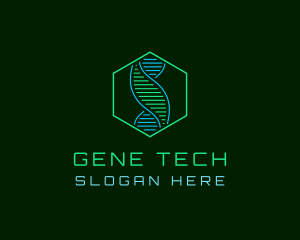 Biotech DNA Leaf logo design