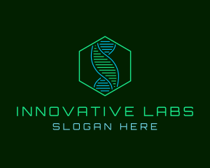 Biotech DNA Leaf logo design