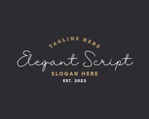  Apparel Script Company logo design