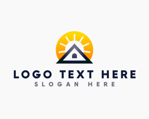 Sun - Triangle Sun Roof Builder logo design