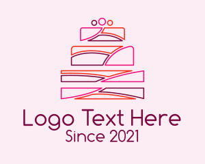 Pastry-store - Multicolor Wedding Cake logo design