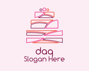 Multicolor Wedding Cake  Logo