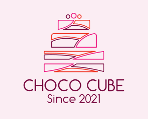 Confectionery - Multicolor Wedding Cake logo design