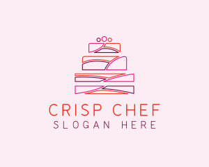 Wedding Cake Dessert logo design