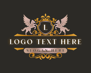 Legal - Premium Pegasus Crest Royalty logo design