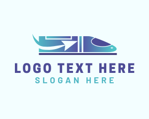 Delivery - Express Train Shipment logo design