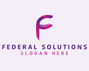 Modern Designer Letter F logo design