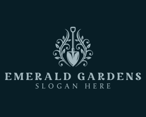 Yard Gardening Shovel logo design