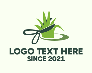 Equipment - Lawn Care Worker logo design