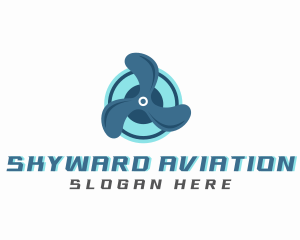 Aircraft Propeller Aviation logo design