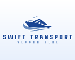 Speedboat Yacht Transport logo design