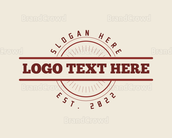 Retro Diner Restaurant Badge Logo