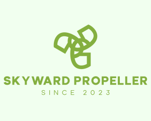 Abstract Propeller Pattern logo design