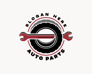 Wrench Tire Mechanic logo design