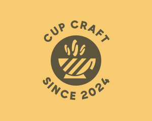 Cup - Cafe Cup Coffee Beans logo design