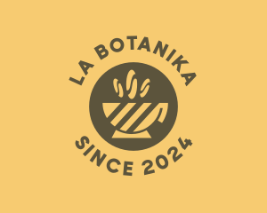Barista - Cafe Cup Coffee Beans logo design