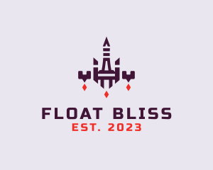 Game Floating Tower logo design