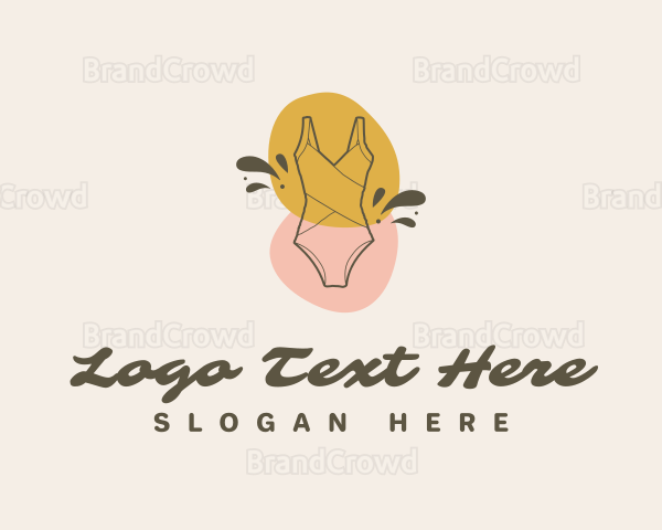 Vintage Tropical Swimwear Logo