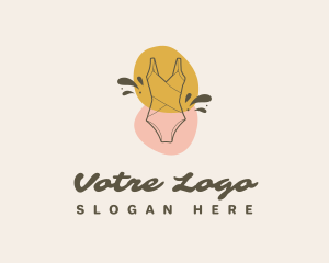 Vintage Tropical Swimwear Logo