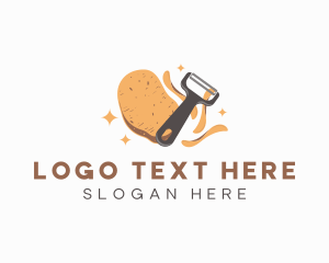 Potato Chips Peeler logo design