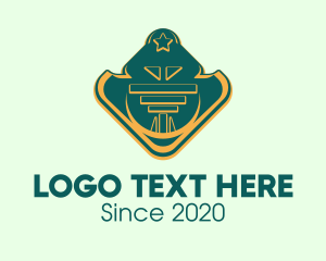Militia - Military Rank Badge logo design