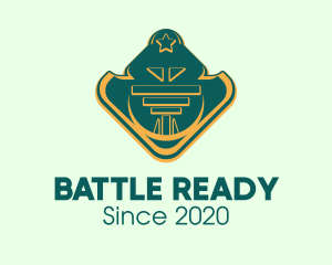 Infantry - Military Rank Badge logo design
