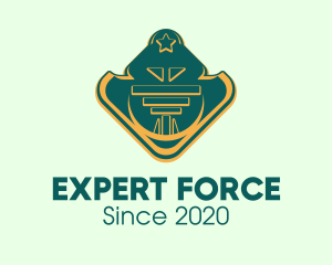 Authority - Military Rank Badge logo design
