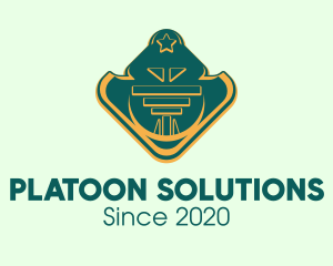 Platoon - Military Rank Badge logo design