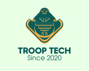 Troop - Military Rank Badge logo design