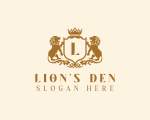 Royal Lion Crest logo design