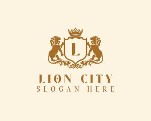 Royal Lion Crest logo design