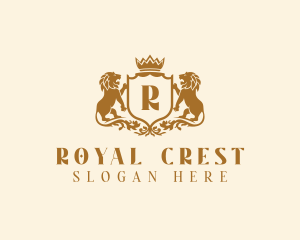 Royal Lion Crest logo design